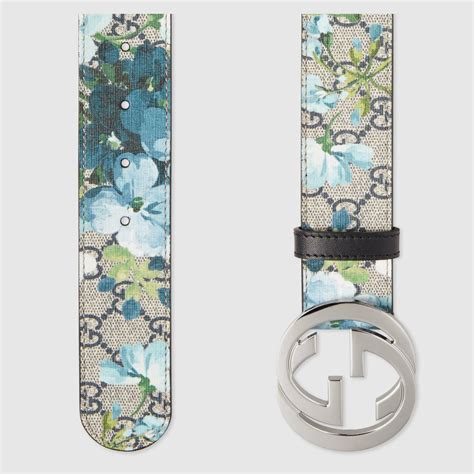 blue blossom gucci belt|authentic gucci women belt.